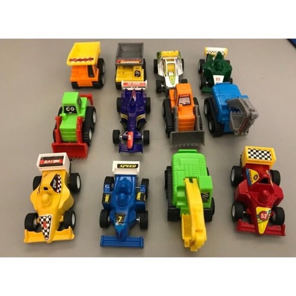 New Toys Pull Back Vehicles, 12 Pack Mini Assorted Construction Vehicles - Picture 1 of 3